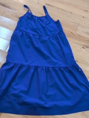Mondetta Royal Blue Tiered Slip Dress for Kids